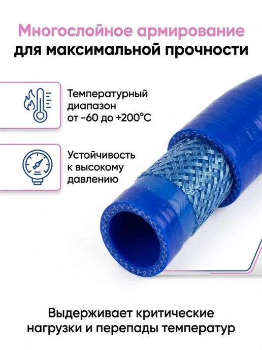 CS20 Патрубки для ваз 2101-2107 инжектор 7 шт, 7 шт, фото 2