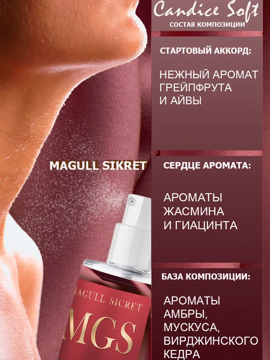 Спрей мист для волос и тела парфюмированный Candice Coft фото 3