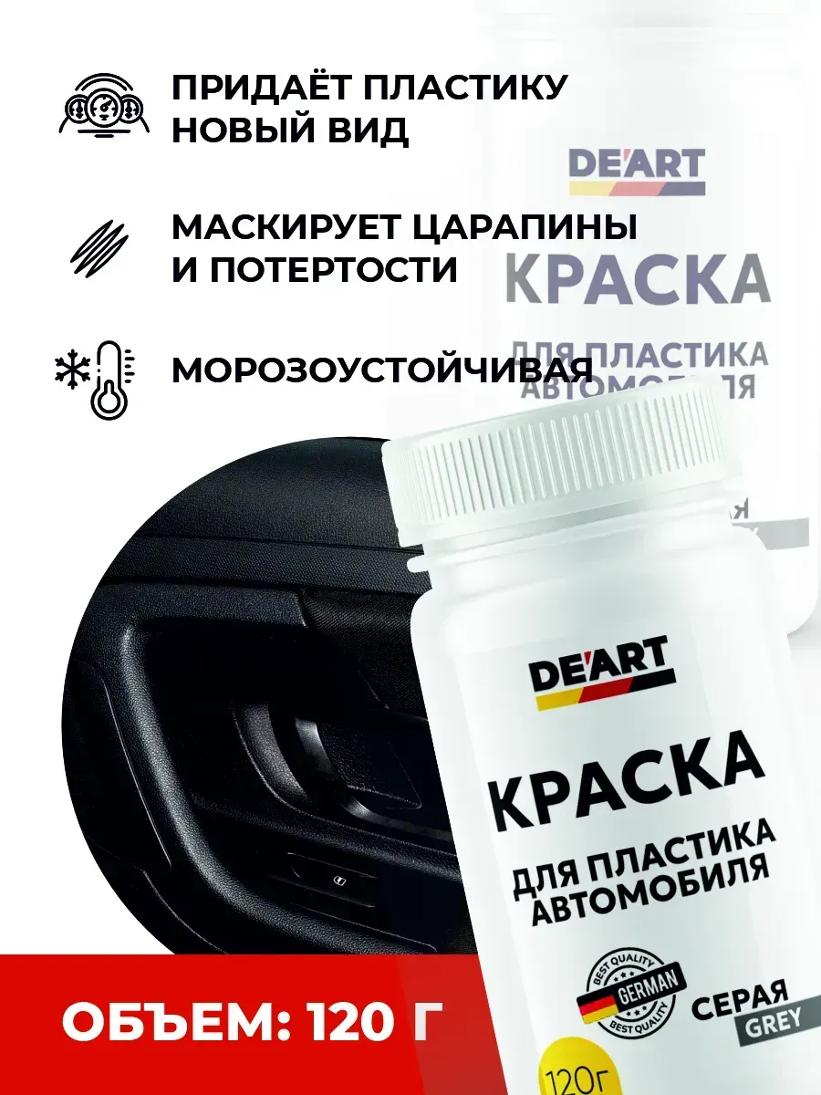 Краска для пластика автомобиля серая фото 3