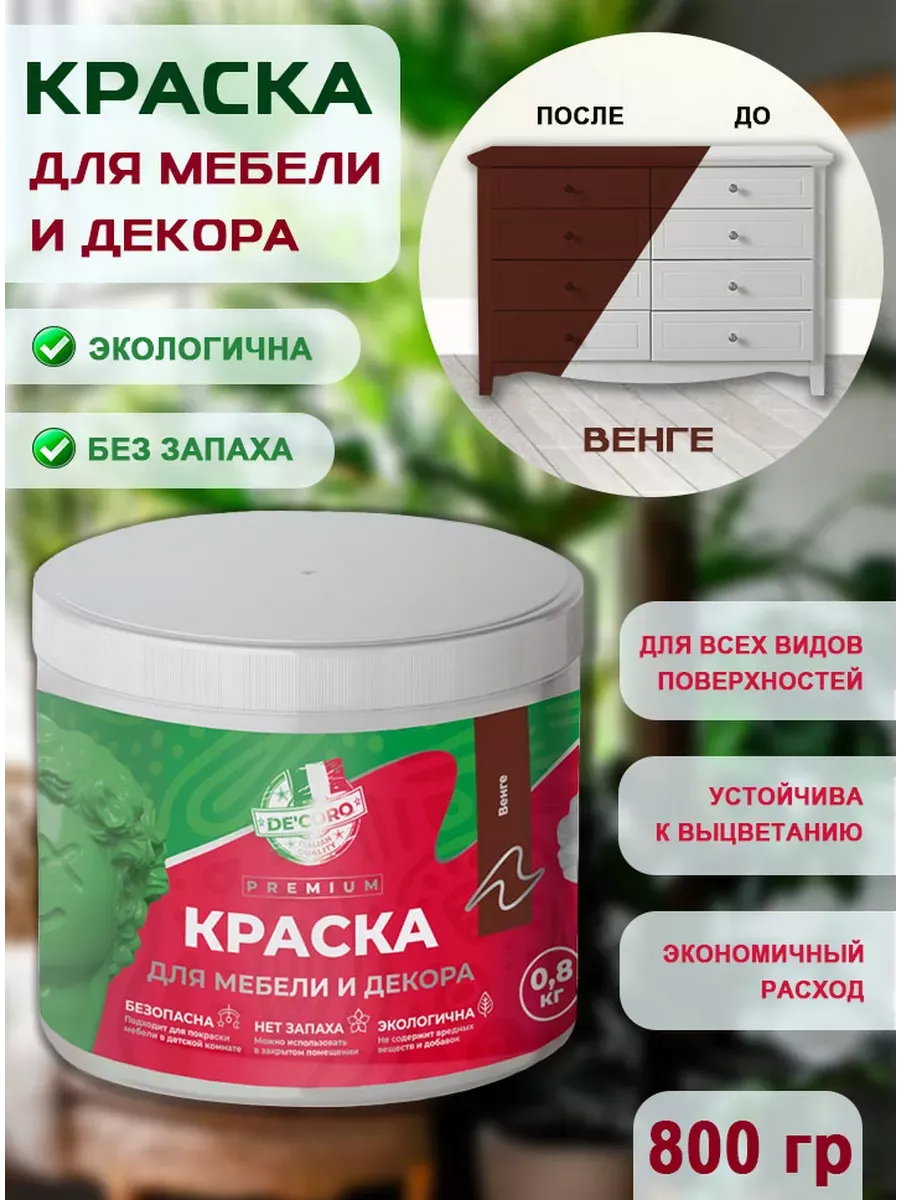 Краска для мебели и декора,венге