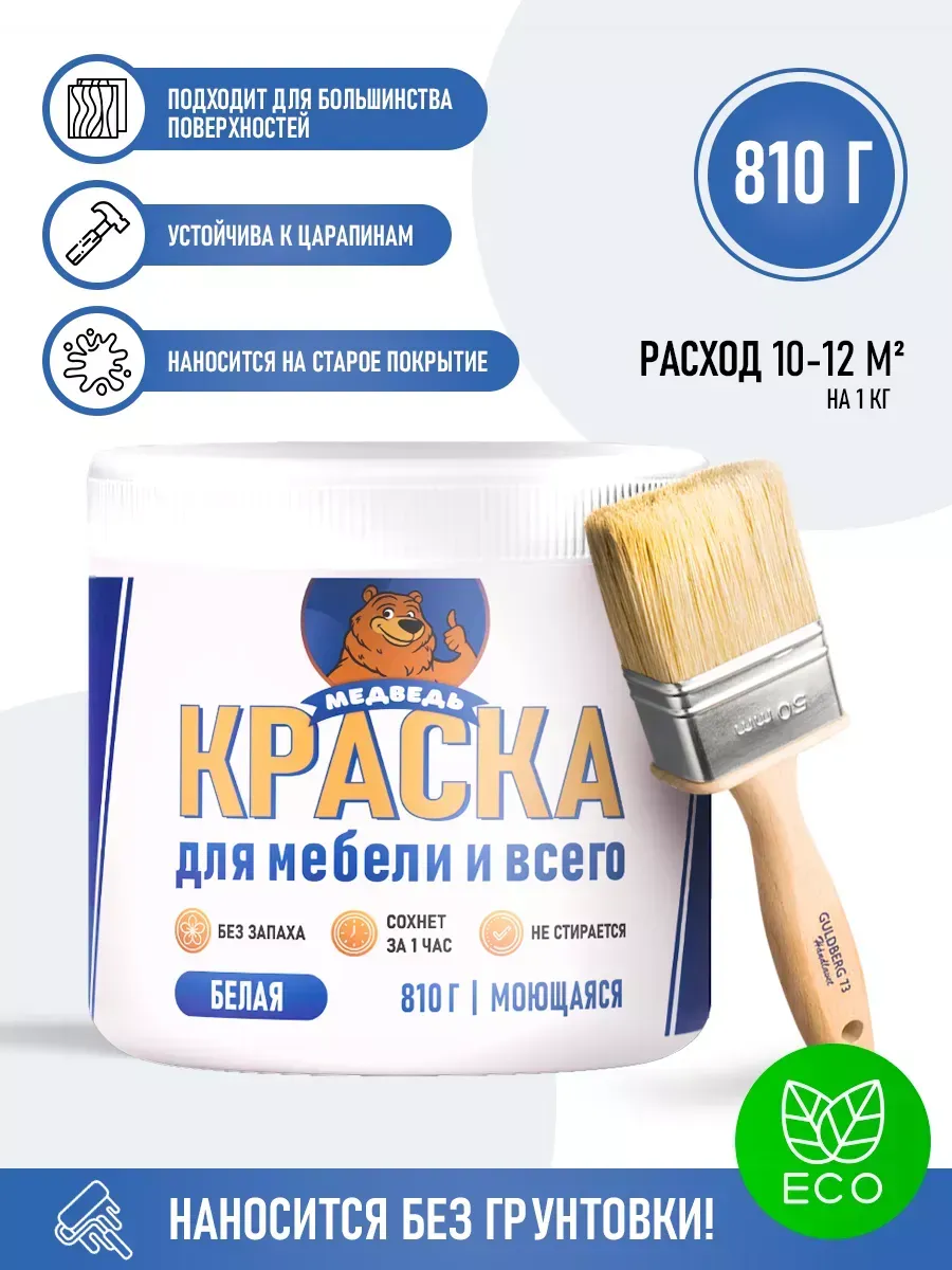 Краска для мебели матовая белая фото 7