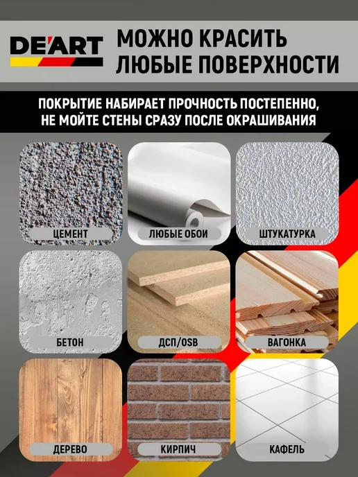 De'art stk Краска акриловая De'Art для мебели и декора чёрная, черный, фото 7