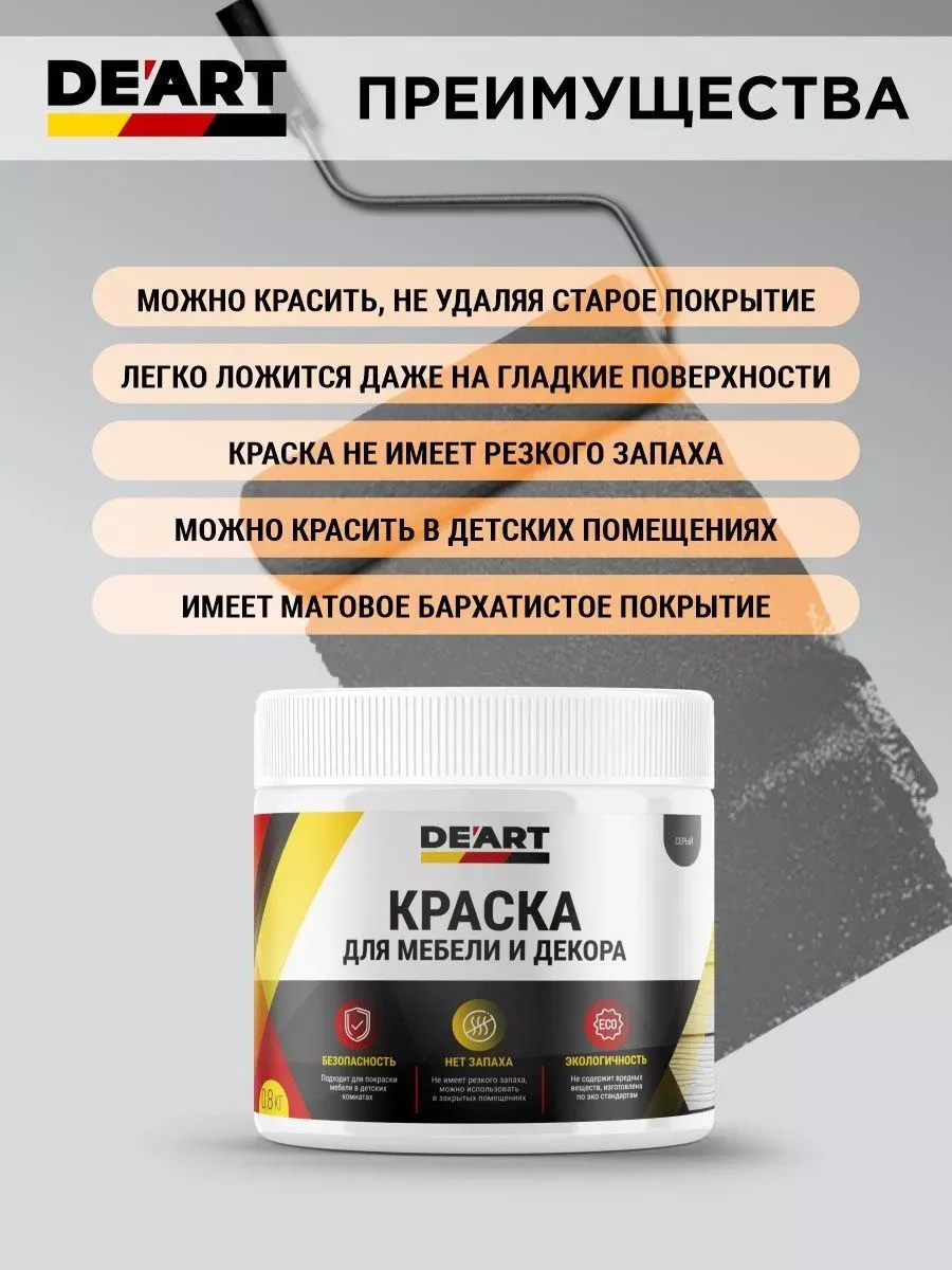 Краска для мебели и интерьера матовая белая ночь фото 8