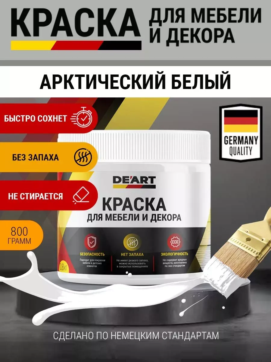 Краска для мебели и интерьера по дереву матовая без запаха