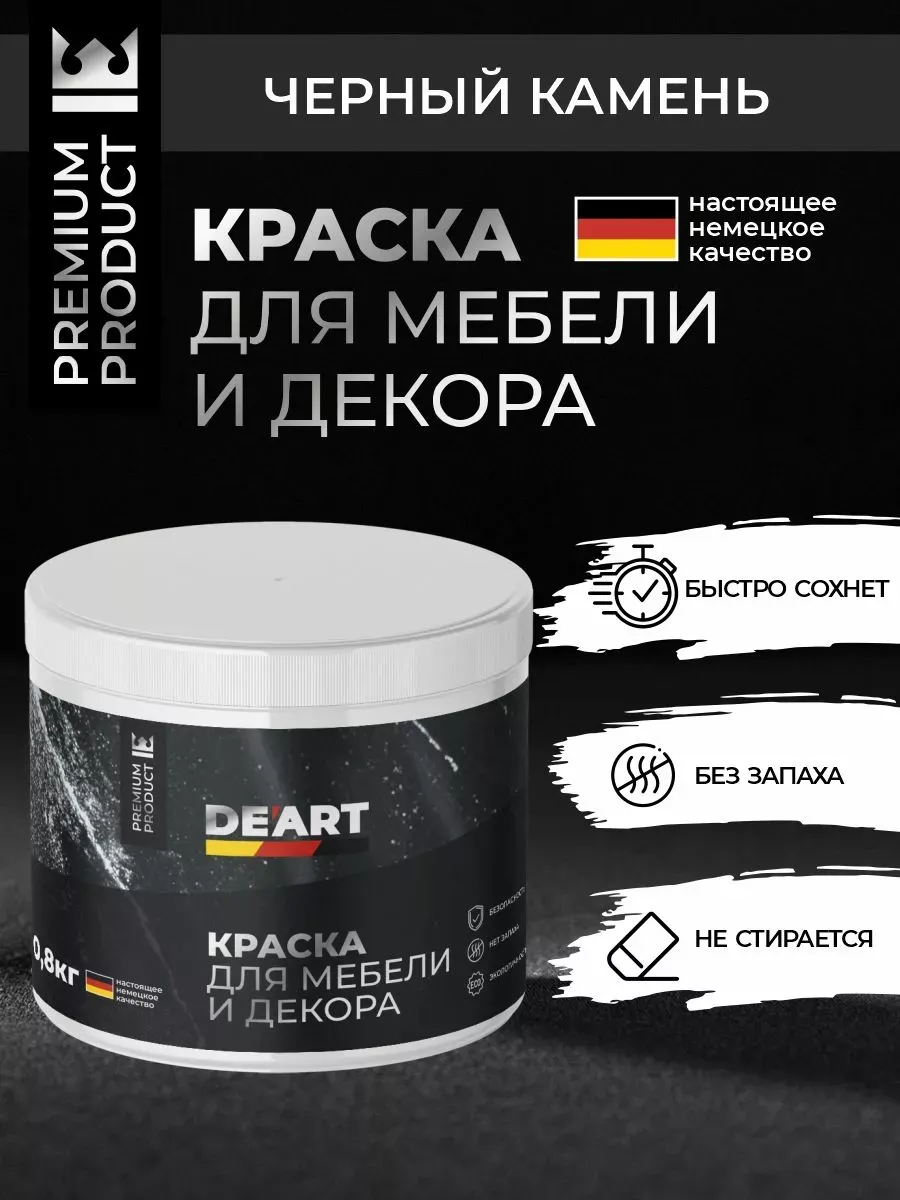 Меловая краска для мебели и дерева без запаха быстросохнущая