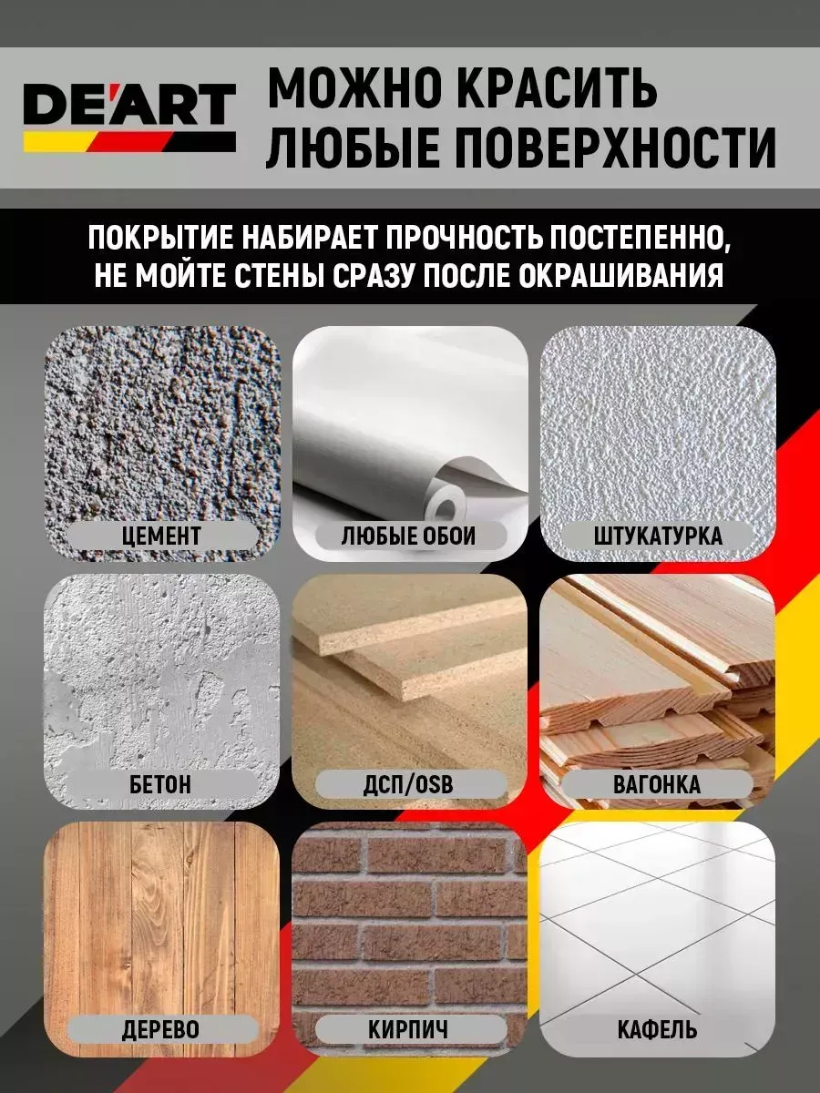 Краска для стен и обоев,светло-серая фото 8