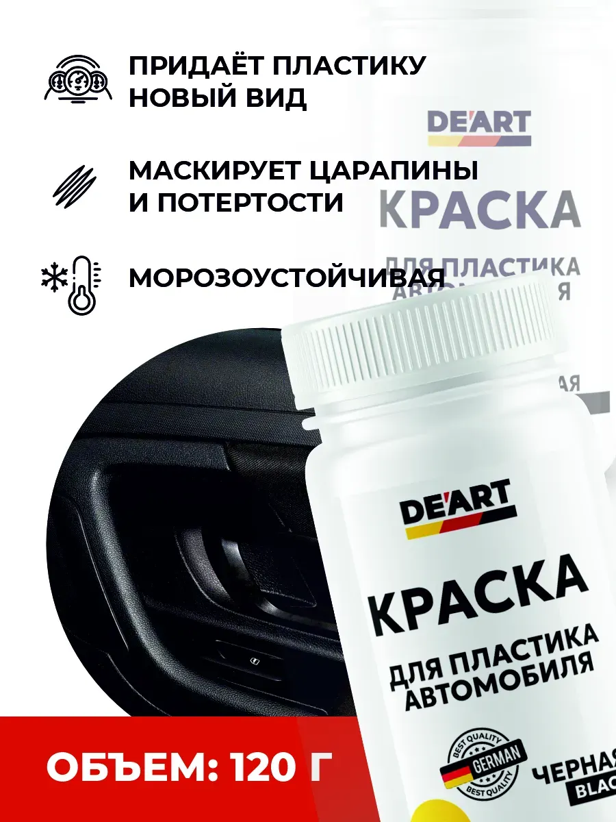 Краска для пластика автомобиля черная фото 3