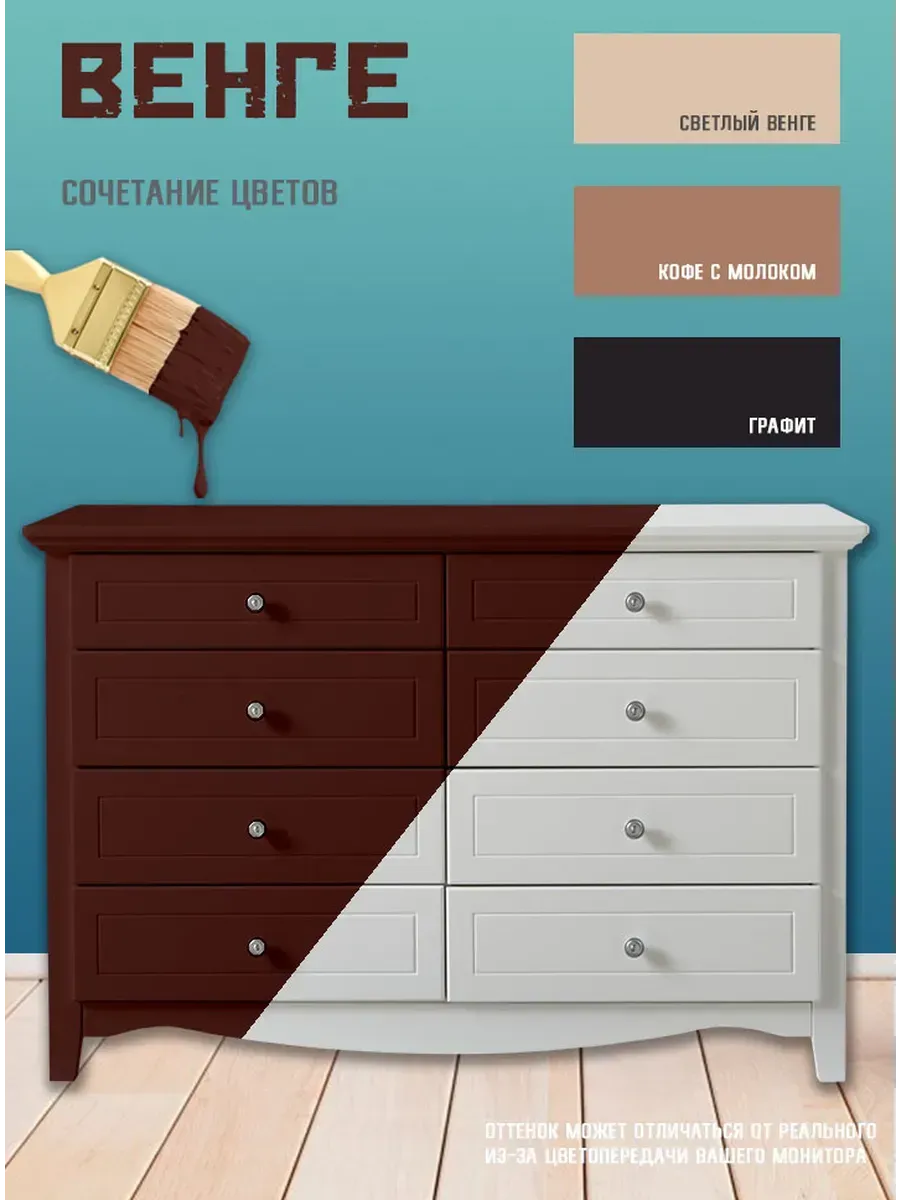 Краска для мебели без запаха по дереву меловой бархат фото 3