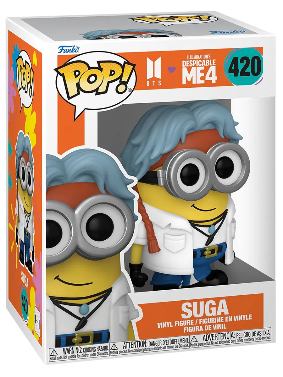 Фигурка Funko POP! Rocks BTS X Гадкий я 4 Suga