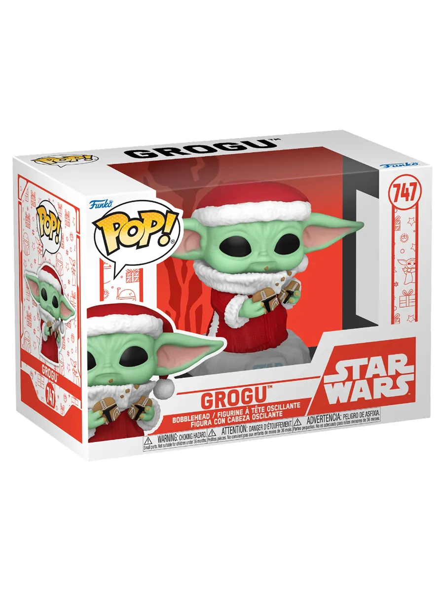 Фигурка Funko POP! башкотряс Звездные воины Holiday Грогу