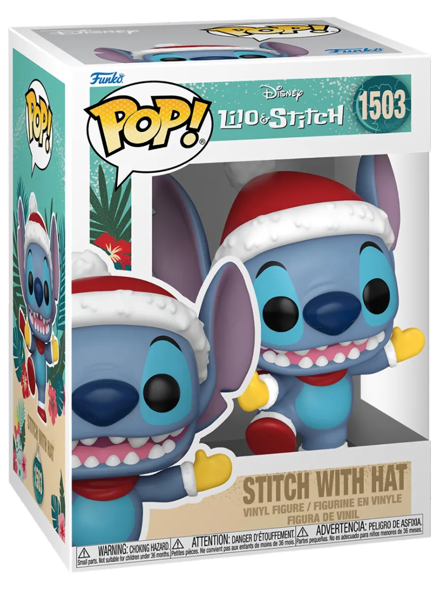 Фигурка Funko POP Дисней Лило и Стич Holiday Stitch w/ Hat