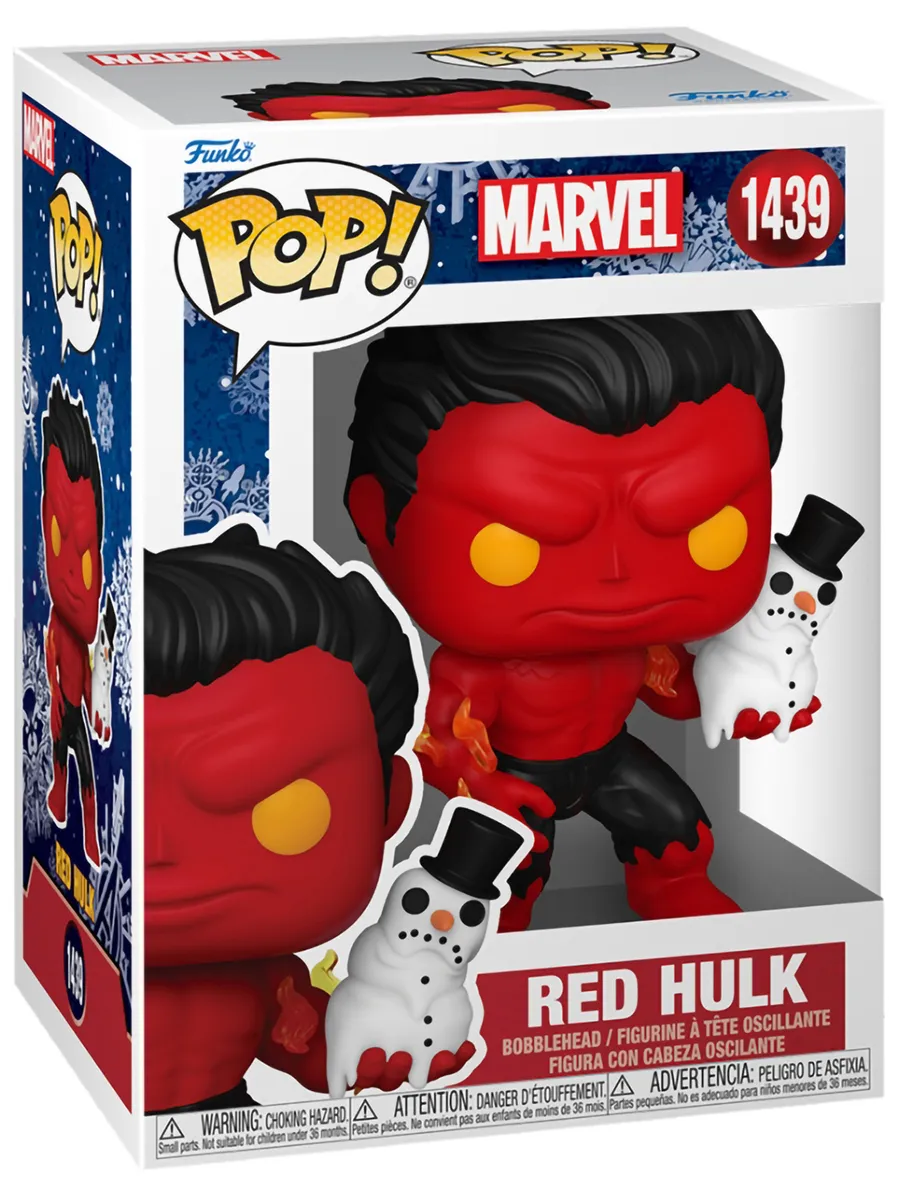 Фигурка Funko POP! башкотряс Марвел Holiday Красный Халк