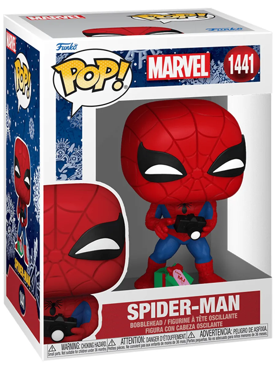 Фигурка Funko POP! башкотряс Марвел Holiday Человек-паук