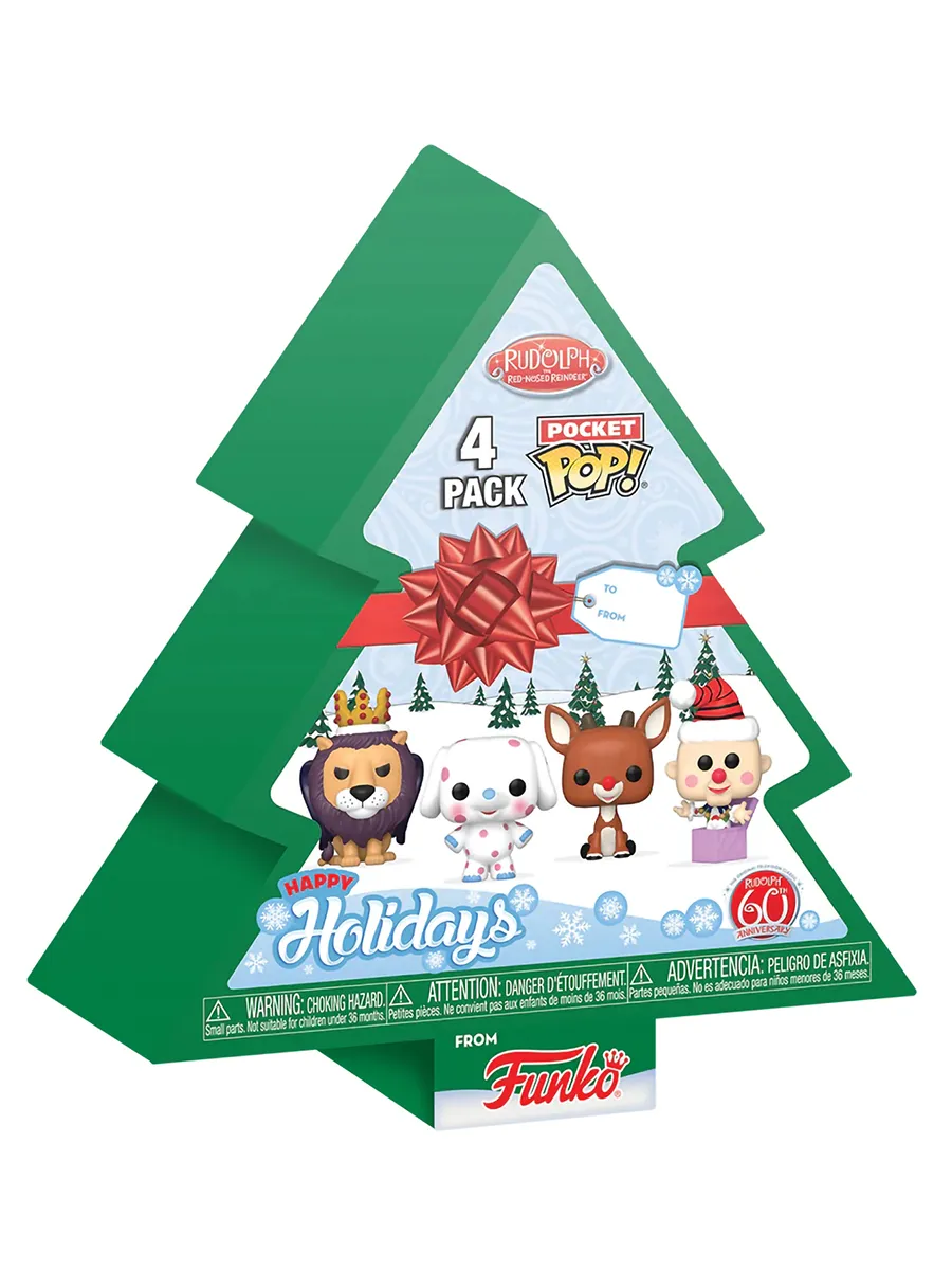 Набор подарочный Funko Pocket POP! Rudolph Tree 4 фигурки