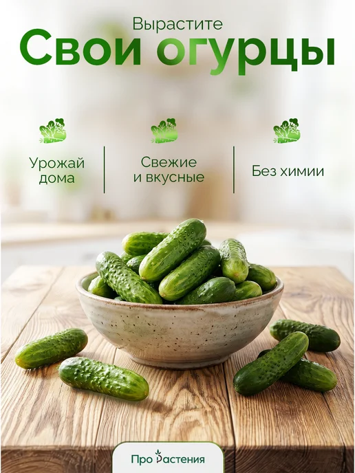 Про Растения Набор для выращивания растений Огурец корнишон, вариант, фото 5