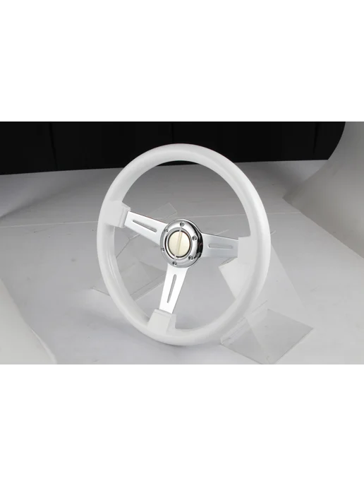 Универсальный руль nardi ABS chrome white 340 мм, белый