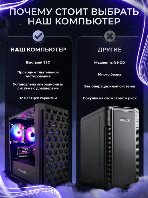 EPICPC Игровой компьютер GTX 1660 SUPER 6GB 32ГБ SSD 512G i7, 6 ГБ, 32 ГБ, фото 8