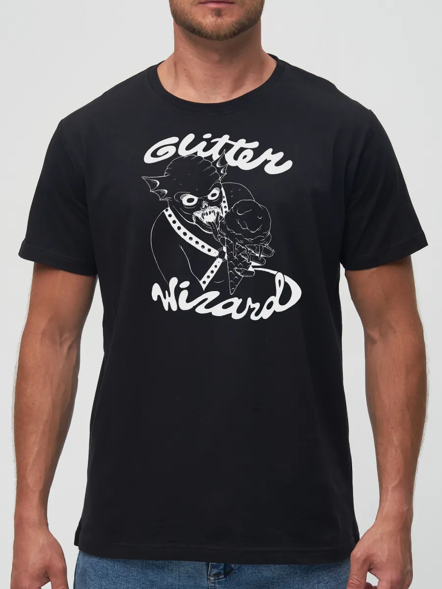 Футболка Glitter wizard рок