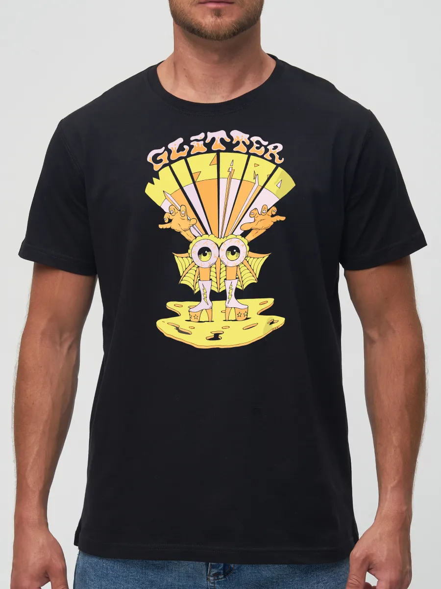 Футболка Glitter wizard рок