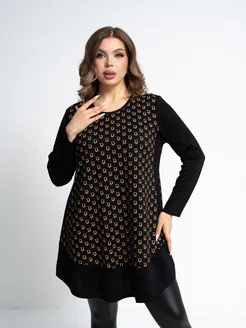 Туника теплая больших размеров Tilla brand 302628033 купить за 2 041 ₽ в интернет-магазине Wildberries