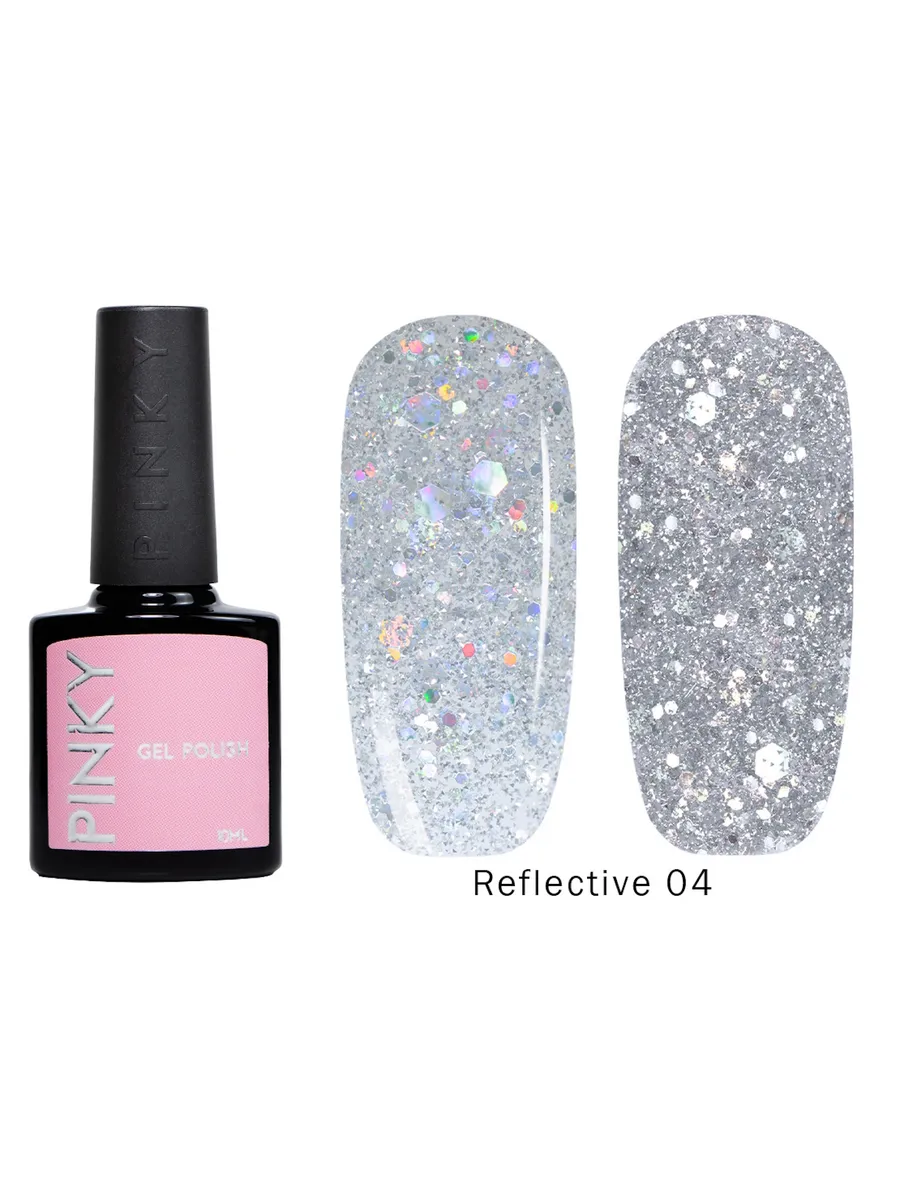 Гель-лак Pinky Reflective №04 , 10 мл