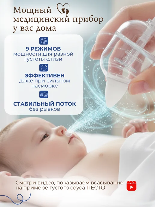 Babykid Аспиратор назальный соплеотсос для новорожденных, вариант, фото 2