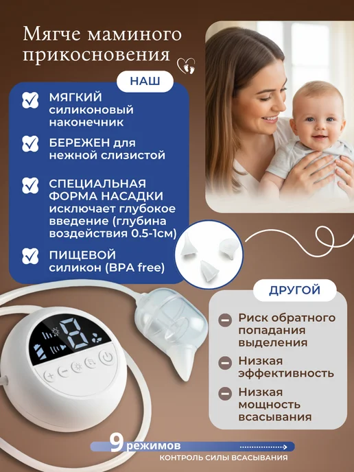 Babykid Аспиратор назальный соплеотсос для новорожденных, вариант, фото 3