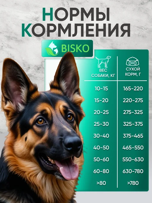 Сухой корм Bisko для собак, крупные, говядина, 15 кг, фото 5