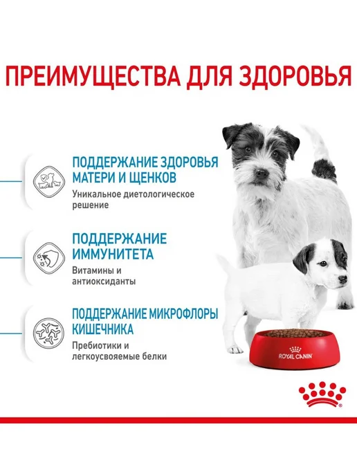 Сухой корм Royal canin Starter Месяц. для собак, мелкие, щенки, 3 кг, фото 5