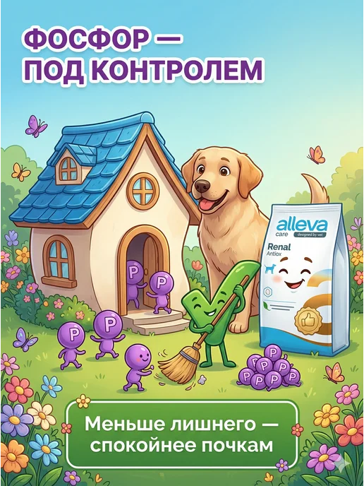 Сухой корм Alleva Renal Antiox для собак, 2 кг, фото 2