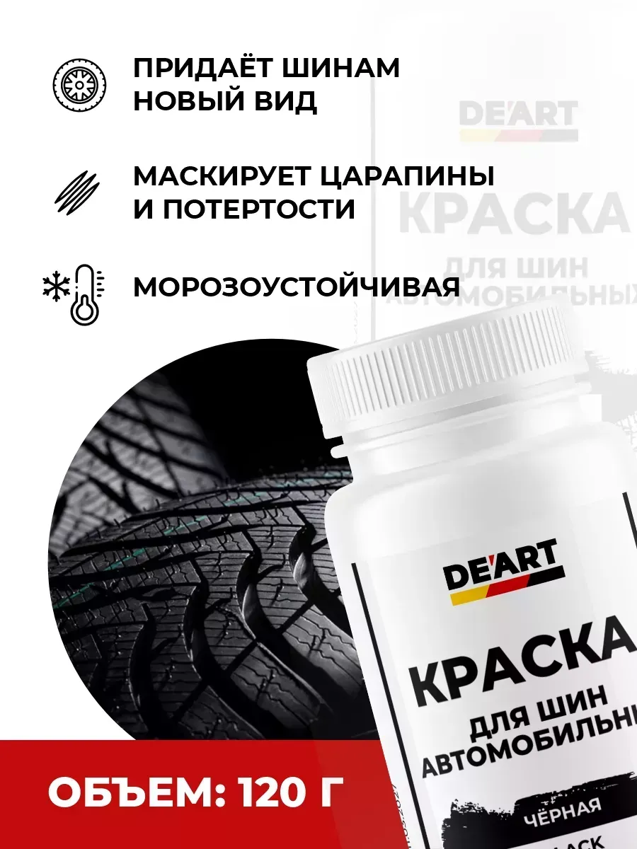 Краска для шин автомобиля фото 2