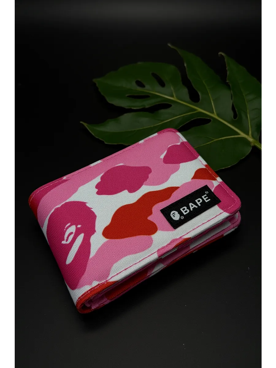 Бумажник-кошелек BAPE Розовый камуфляж