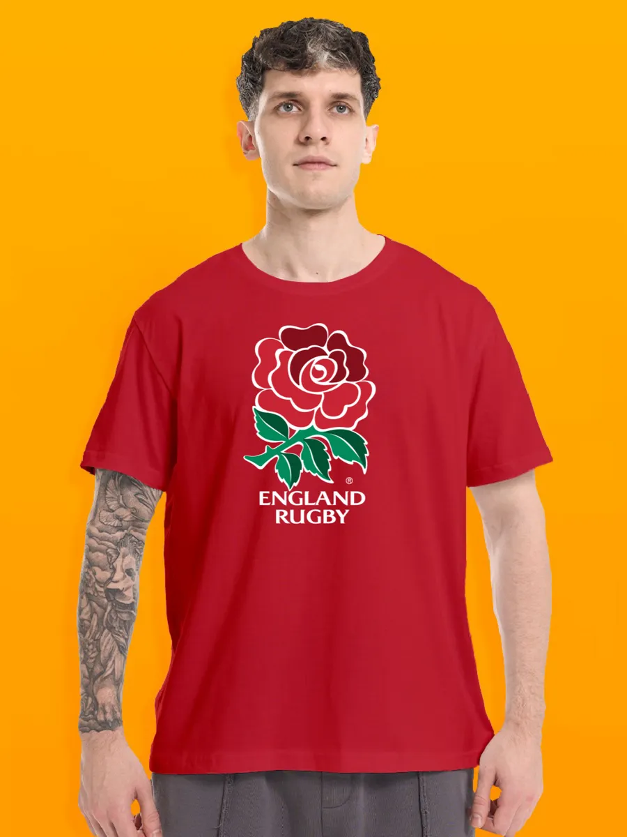 Футболка с принтом роза england rugby регби англии