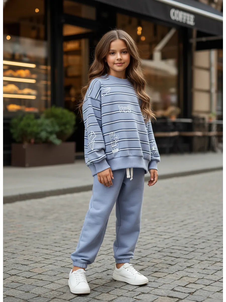 Свитшот + брюки, Blue Blizzard 15-4009