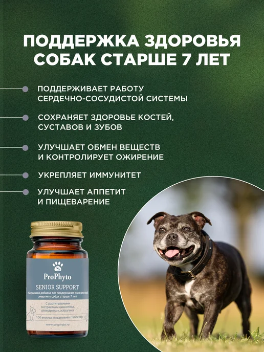 ProPhyto Витамины для пожилых собак Сеньор Саппорт, 30 таблеток, 100, фото 2