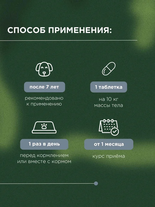 ProPhyto Витамины для пожилых собак Сеньор Саппорт, 30 таблеток, 100, фото 7
