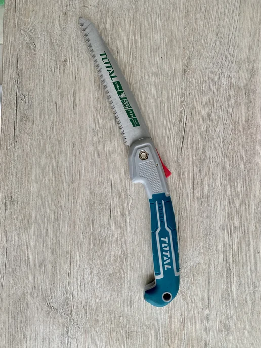 TOTAL tools Пила садовая ручная складная TOTAL по дереву, японская пила, голубой, фото 2