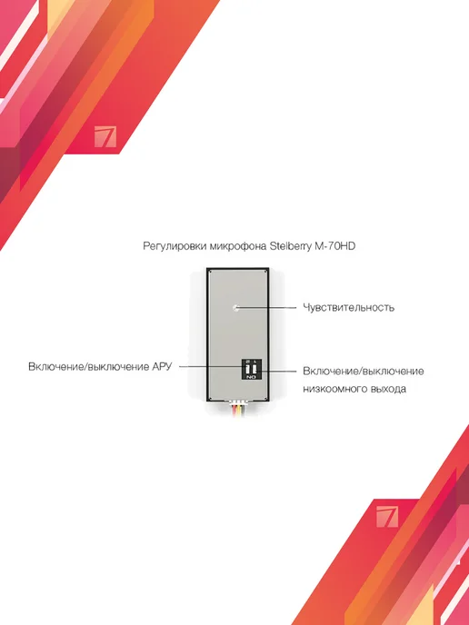 STELBERRY Сверхчувствительный малошумящий микрофон M-70HD, черный, фото 3
