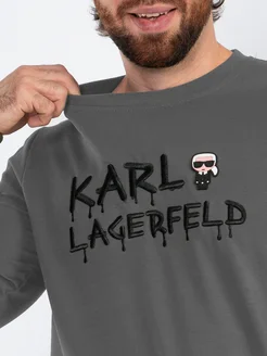Свитшот трикотажный Karl Lagerfeld 303456724 купить за 3 112 ₽ в интернет-магазине Wildberries