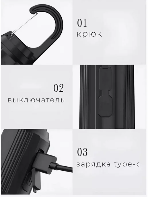 StoreeInHome Фонарь аккумуляторный светодиодный лампа кемпинговая, вариант, фото 5