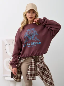 Свитшот оверсайз джемпер весенняя толстовка