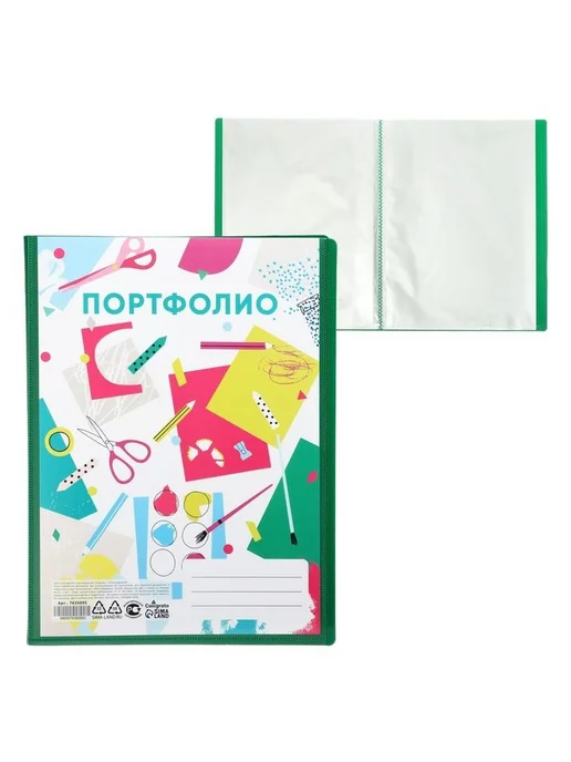 Calligrata Пластиковая папка-портфолио А4 на 20 файлов, Лицей файло