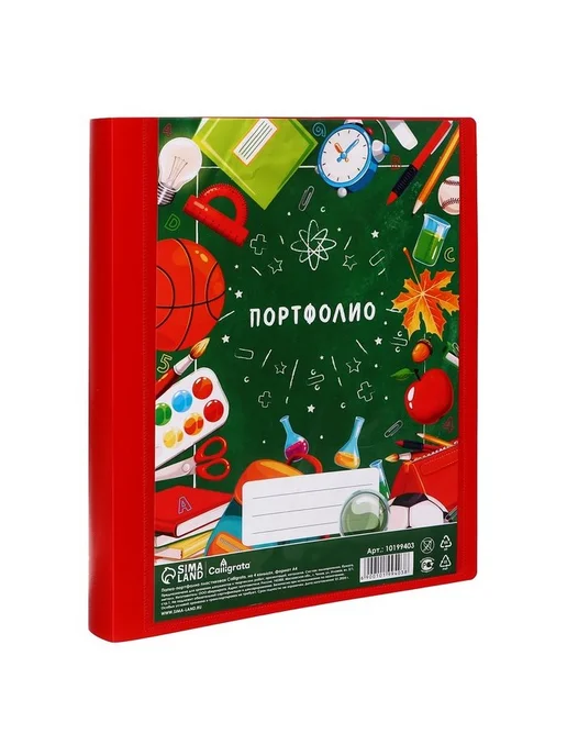 Calligrata Папка-портфолио А4, "Переменка", пластиковая, на, вариант, фото 2