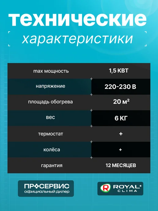 Royal Clima Обогреватель для дома масляный напольный 1.5 кВт, белый, фото 7