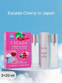 Набор духов 3 шт Escada Cherry in Japan 60мл 303660384 купить за 850 ₽ в интернет-магазине Wildberries