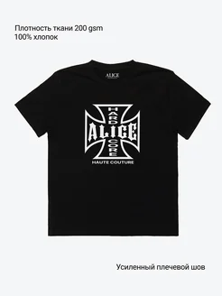 るーくん　　ALICE HARD CORE HAUTE COUTURE Футболка Alice Hollywood Hard Core cross y2k vintage Double Tap