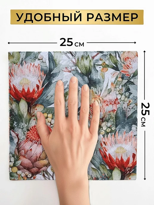 LUPPURA Салфетки для уборки и кухни из микрофибры в рулоне, серый, фото 3