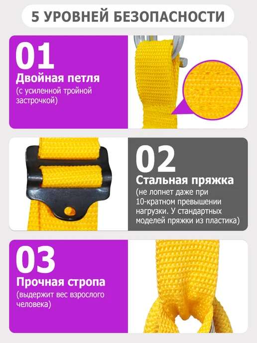 Спортбэби Прыгунки VIP без крепления 3в1. Подвесная качель детская, вариант, фото 4