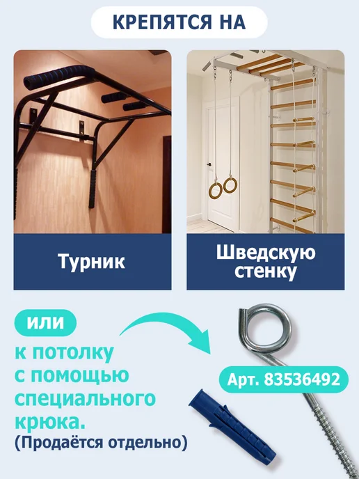 Спортбэби Прыгунки VIP без крепления 3в1. Подвесная качель детская, синий, фото 3