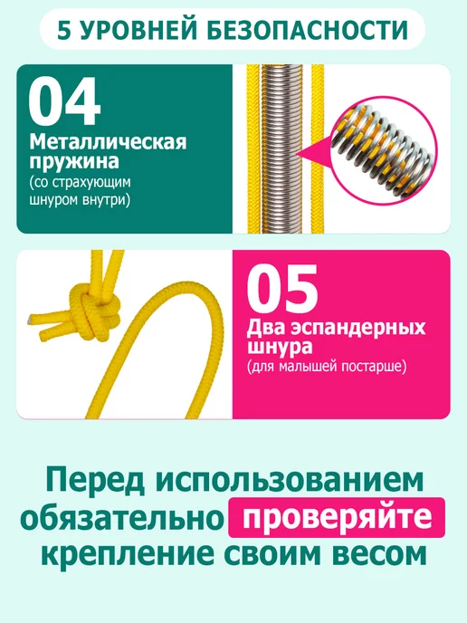 Спортбэби Прыгунки VIP без крепления 3в1. Подвесная качель детская, голубой, фото 5